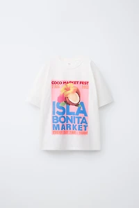 COCONUT PRINT T-SHIRT
