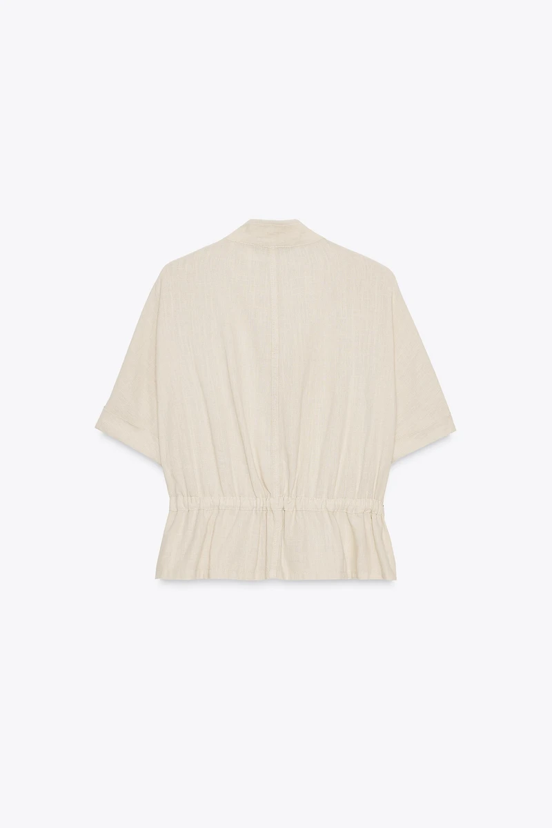 LINEN SAFARI SHIRT