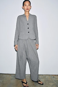 HOUNDSTOOTH WRAP PANTS ZW COLLECTION