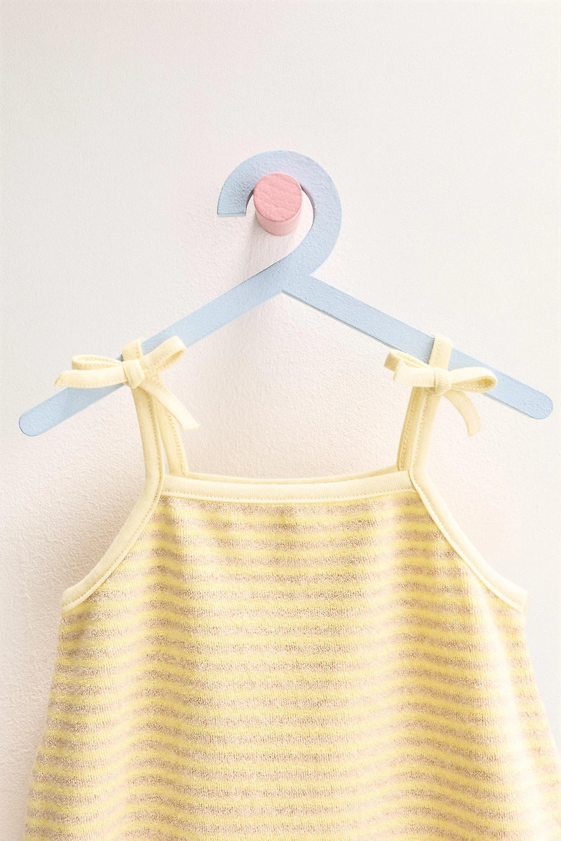 ZARA TIMELESS - STRIPED TERRYCLOTH ROMPER