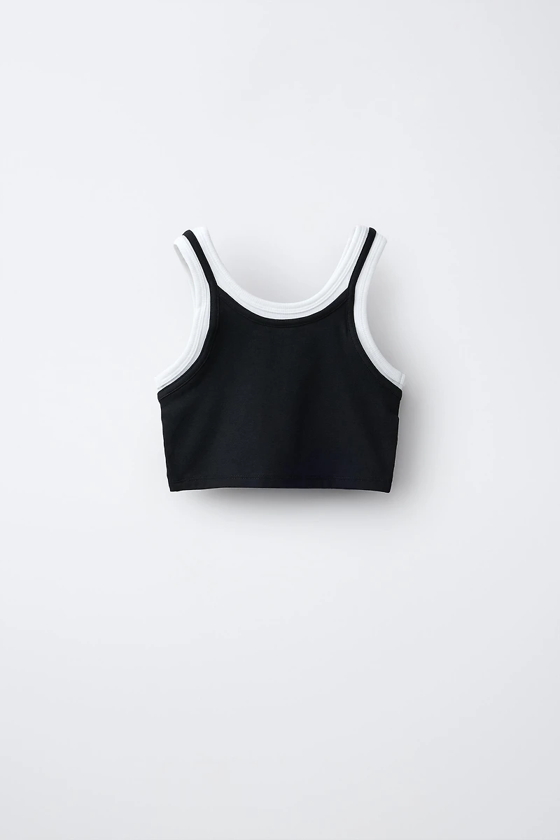 DOUBLE CONTRAST TOP
