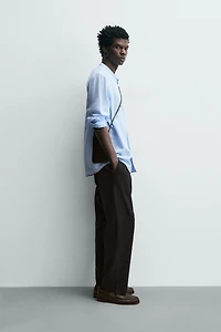 RELAXED FIT LINEN - COTTON SHIRT