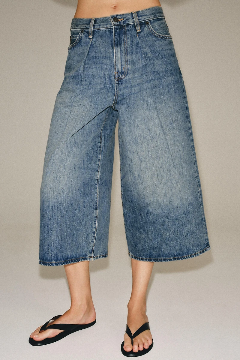 BERMUDA EN JEAN TAILLE MOYENNE ZW COLLECTION