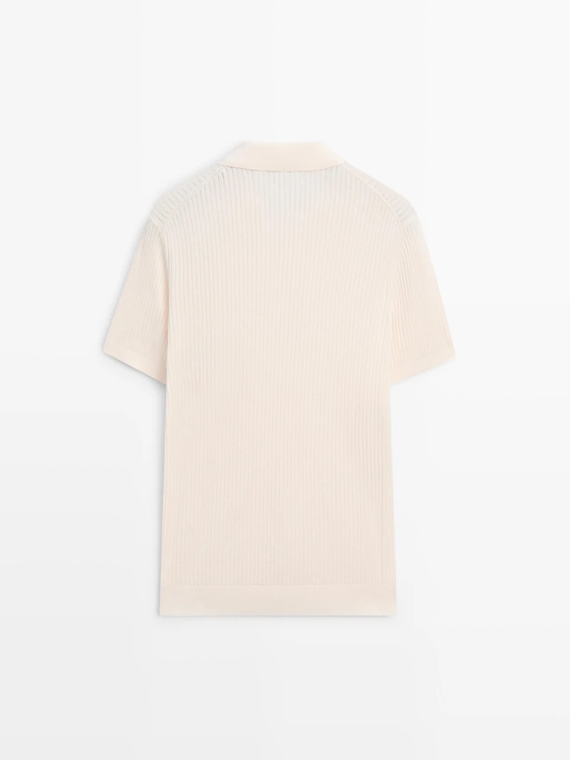 Quarter-zip knit polo sweater