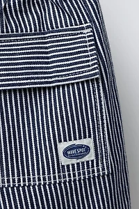 PANTALON DENIM BAGGY RAYURES