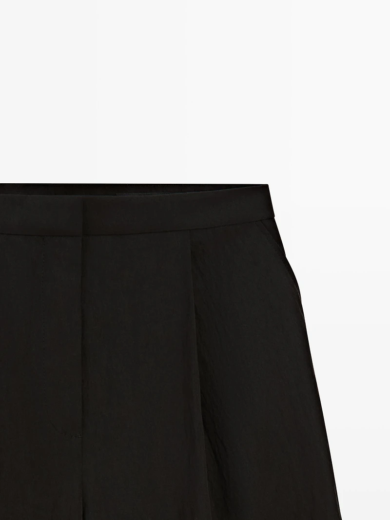 Technical fabric Bermuda shorts