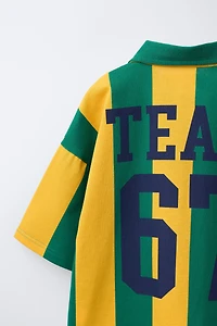 STRIPED TEAM SIX SEVEN POLO SHIRT