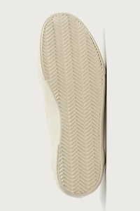 LEATHER MIXED MATERIAL SNEAKERS