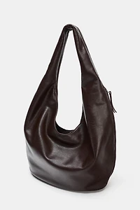 LARGE BUCKET BAG WITH SIDE ZIPPER