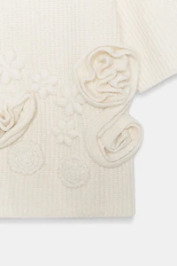 FLORAL TEXTURED KNIT JUMPER