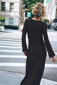 ROBE MIDI CROCHET GARNITURE
