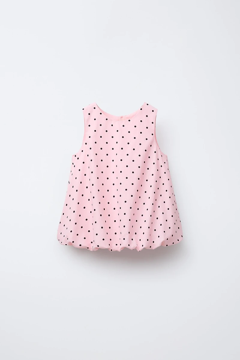 POLKA DOT PRINTED BALLOON TOP