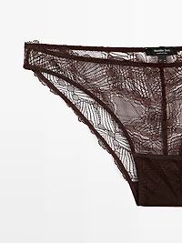 lace briefs with blonde detail