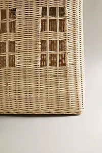 CORBEILLE ENFANT MAISON ROTIN