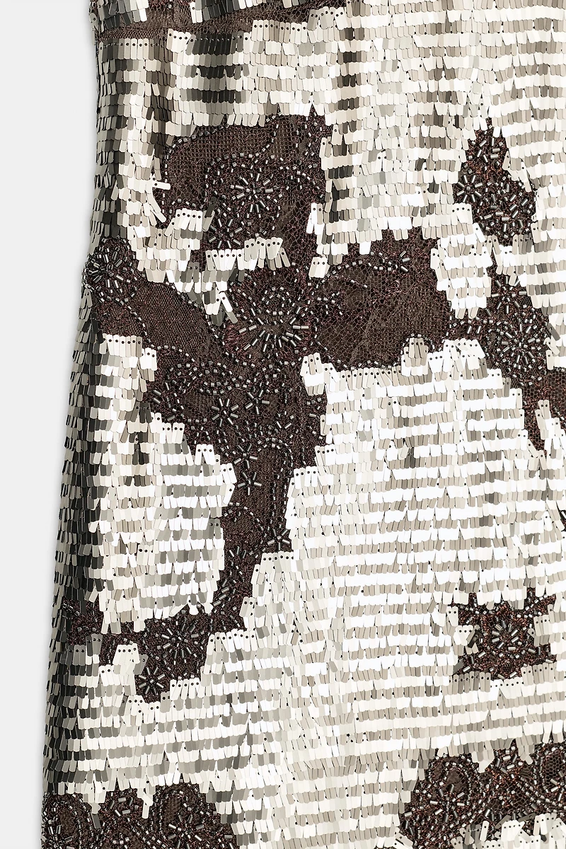ZW COLLECTION SEQUIN SLIP DRESS