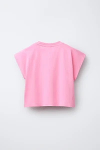 CROPPED T-SHIRT AND PRINTED BERMUDA SET