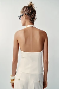 KNOTTED HALTER VEST