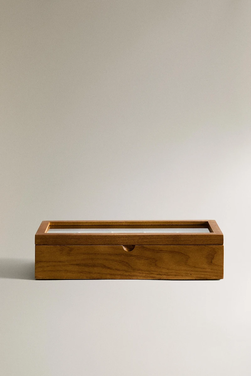 WOODEN JEWELRY AND WATCH BOX