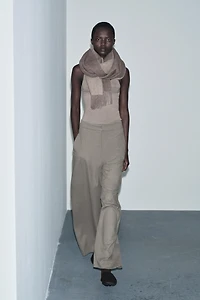 ZW COLLECTION HERRINGBONE BALLOON PANTS