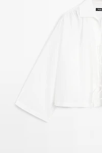 Chemisier 100 % coton fermeture
