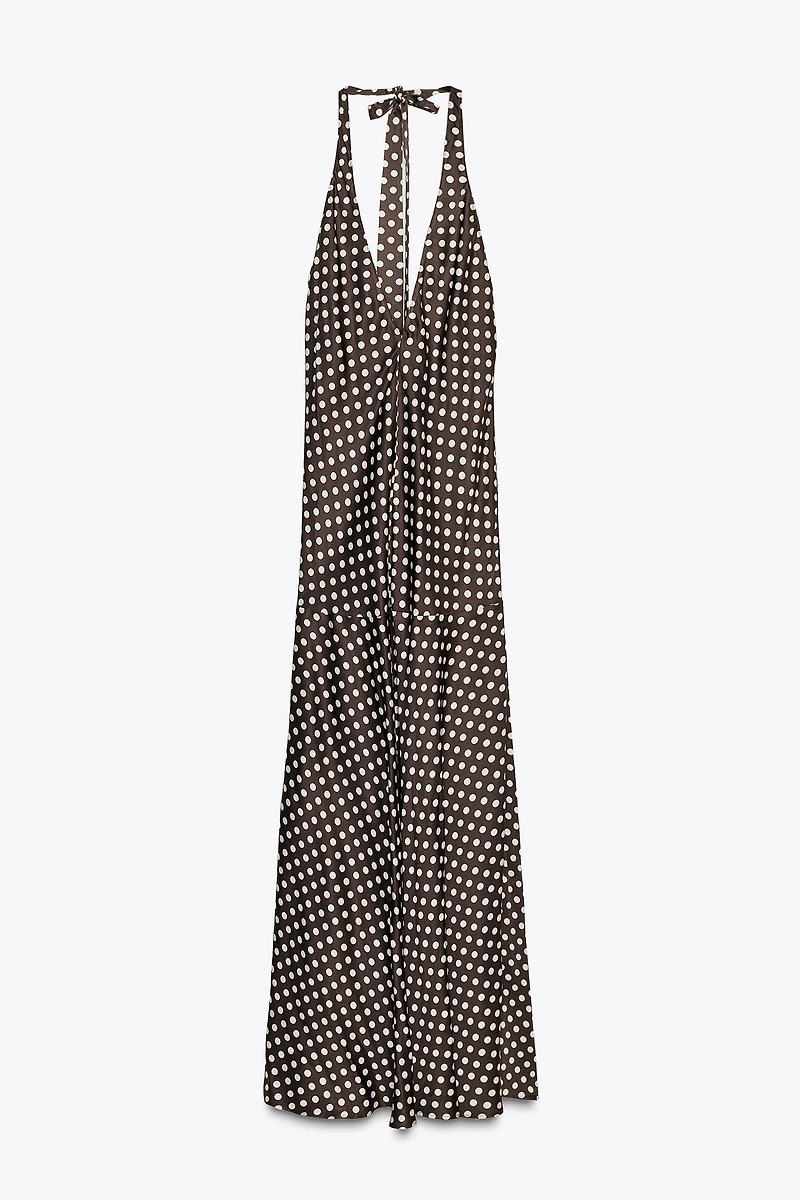 ZW COLLECTION HALTER POLKA DOT DRESS