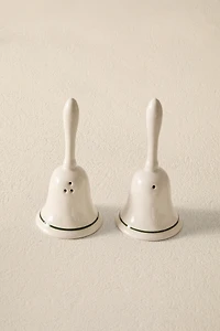 CHRISTMAS BELL SALT AND PEPPER SHAKER SET