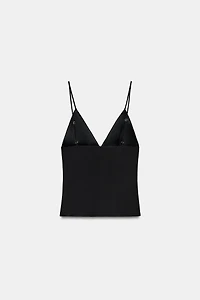 PLEATED STRAP TOP