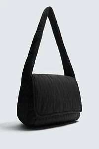 QUILTED NYLON SHOULDER BAG