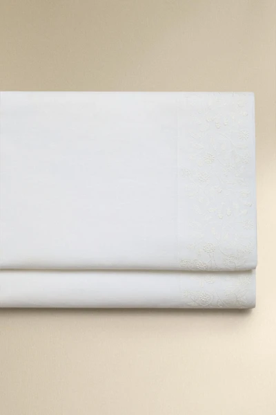 COTTON AND LINEN EMBOSSED FLAT SHEET
