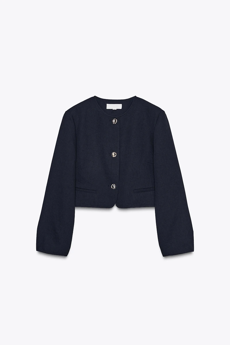 GOLD BUTTON SHORT BLAZER