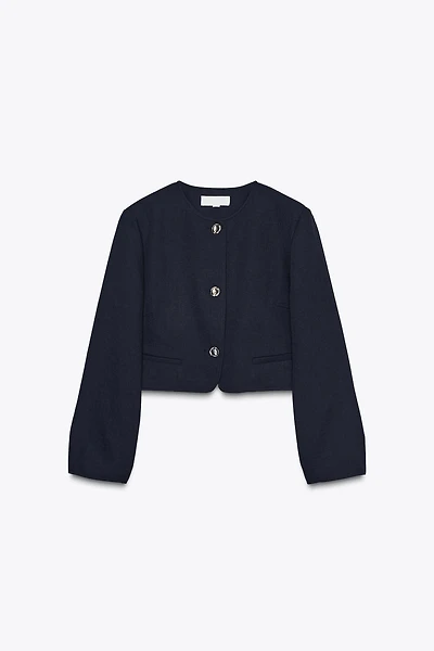 GOLD BUTTON SHORT BLAZER