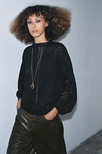 CHEMISE BRODERIES ET ENTRE-DEUX ZW COLLECTION