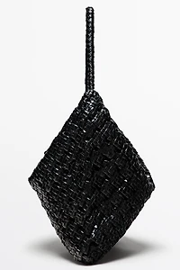 Medium braided nappa leather bag