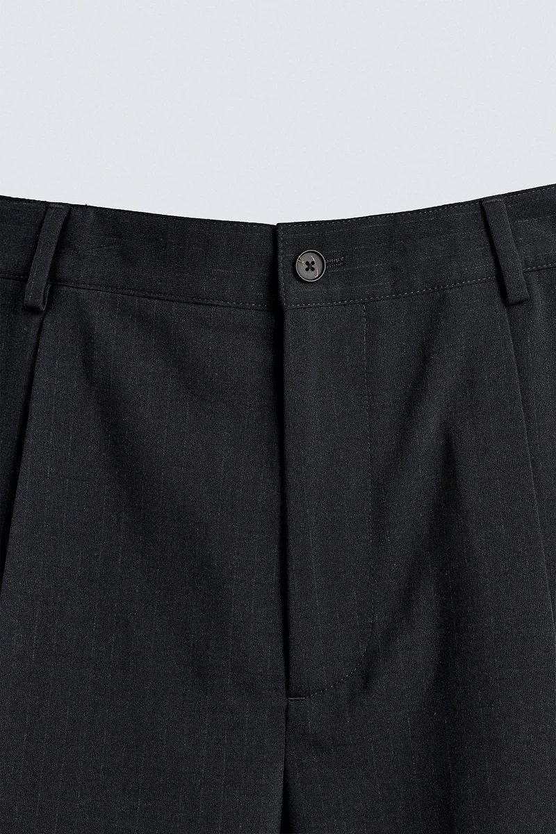 STRIPED SUIT PANTS