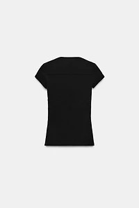 SQUARE NECKLINE T-SHIRT