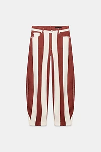 JEAN ZW COLLECTION TAPERED TAILLE HAUTE RAYURES