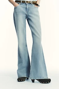 TRF LOW RISE FLARE JEANS