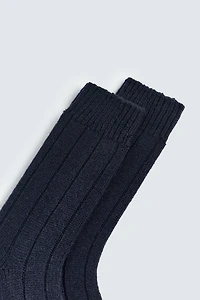 RIBBED WOOL BLEND SOCKS AARON LEVINE X ZARA