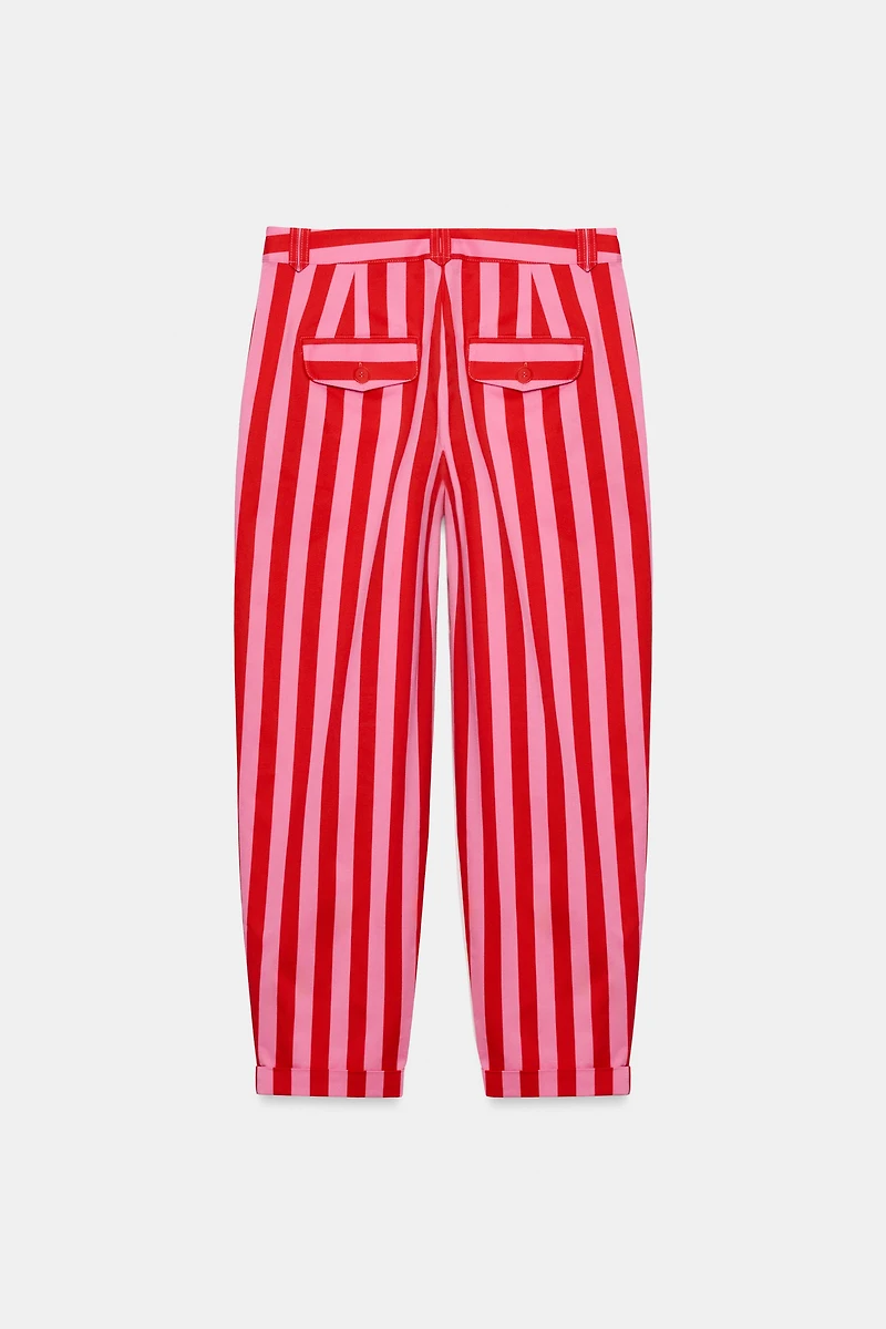 PANTALON CHINO À RAYURES