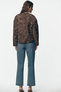VESTE REMBOURRÉE BRODERIES GOMMÉES