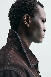 FLOCKED VELVET JACKET