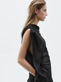 Asymmetric satin top - LIMITED