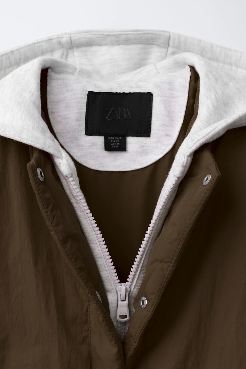 HOODED QUILTED JACKET