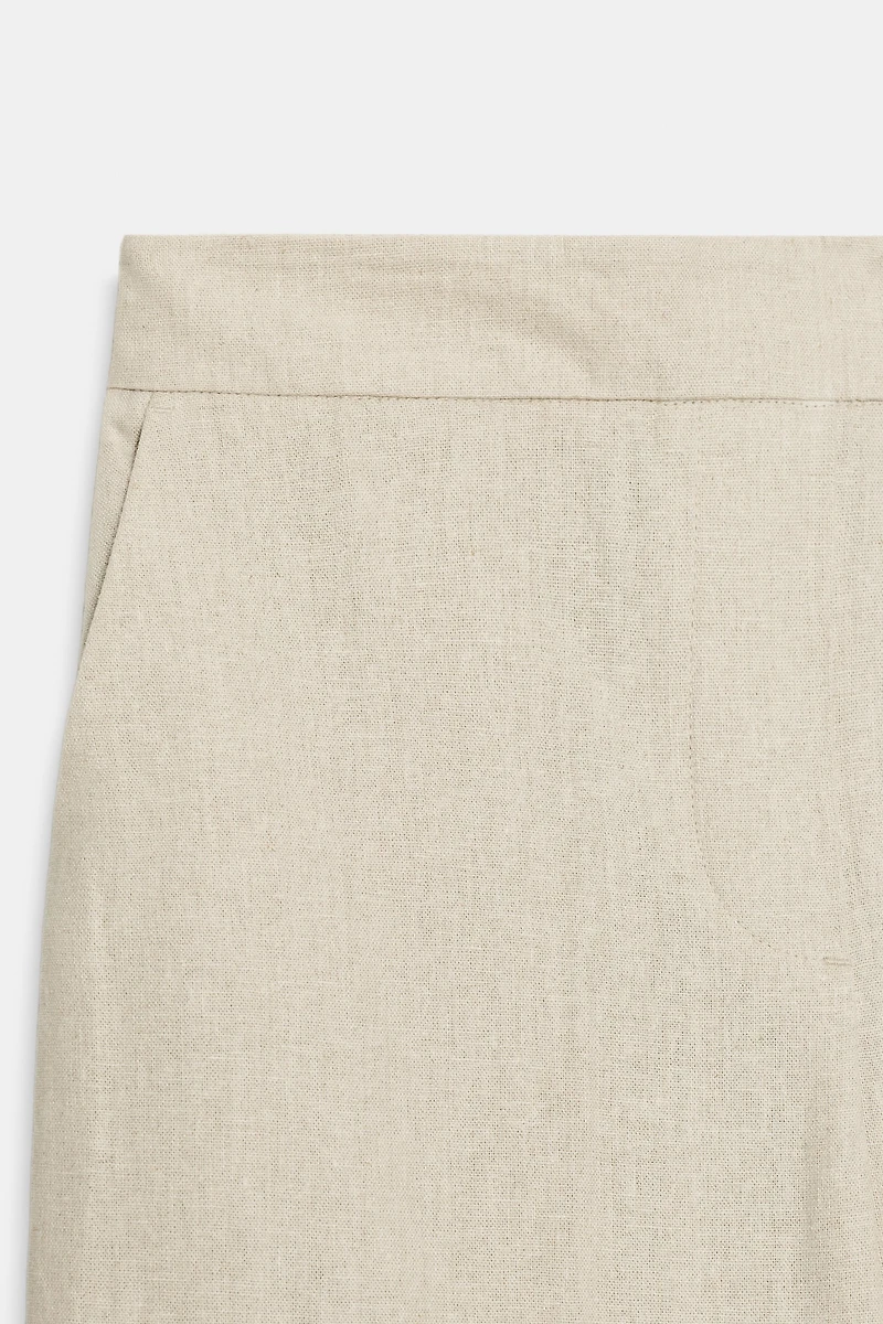 PANTALON DROIT LIN