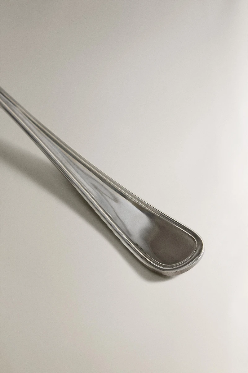 POLISHED STEEL SERVING SPOON