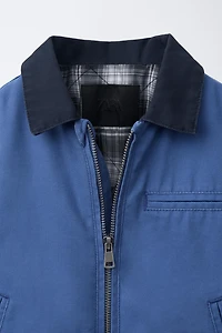 CONTRAST COLLAR JACKET