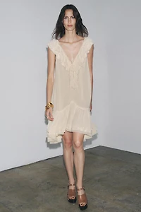 RUFFLED LACE DRESS ZW COLLECTION