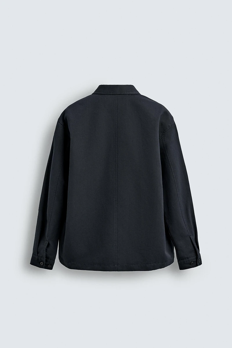 REGULAR FIT POCKET OVERSHIRT