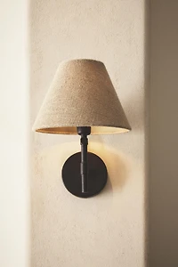LAMP | LINEN LAMPSHADE WALL SCONCE