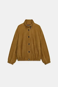 LEATHER BOMBER JACKET ZW COLLECTION LIMITED EDITION